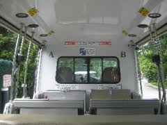 An Interior of a Buss in White Color